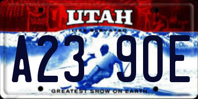 UT license plate A239OE