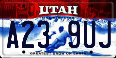 UT license plate A239UJ