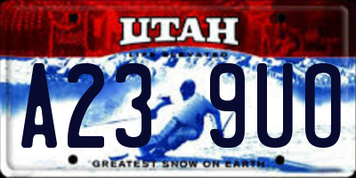 UT license plate A239UO