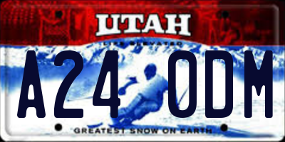 UT license plate A240DM