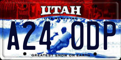 UT license plate A240DP