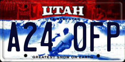 UT license plate A240FP