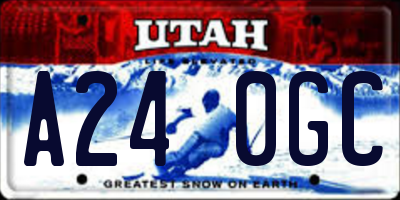 UT license plate A240GC