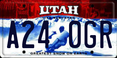 UT license plate A240GR