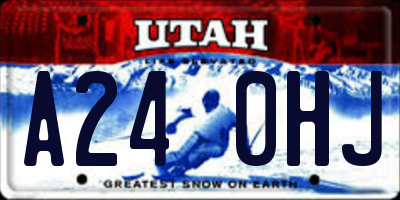 UT license plate A240HJ