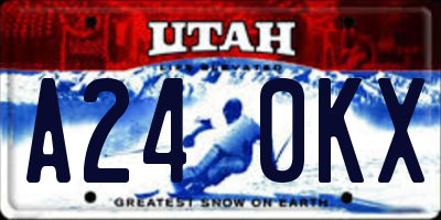 UT license plate A240KX