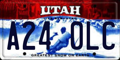 UT license plate A240LC