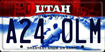 UT license plate A240LM