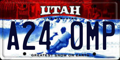 UT license plate A240MP