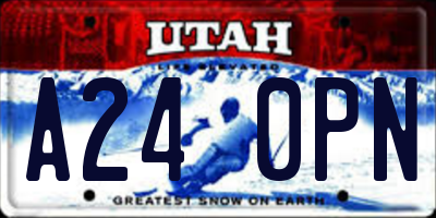 UT license plate A240PN