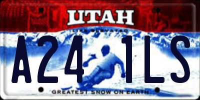 UT license plate A241LS