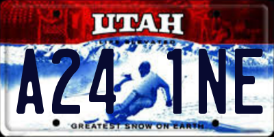 UT license plate A241NE