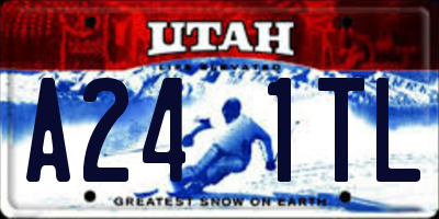 UT license plate A241TL