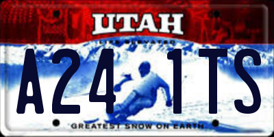 UT license plate A241TS