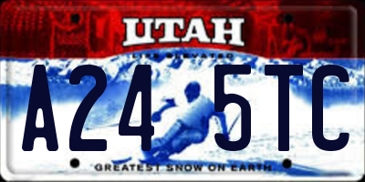 UT license plate A245TC