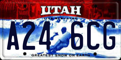 UT license plate A246CG