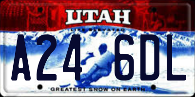 UT license plate A246DL