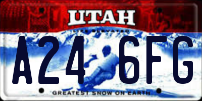 UT license plate A246FG