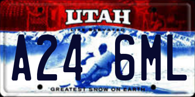 UT license plate A246ML
