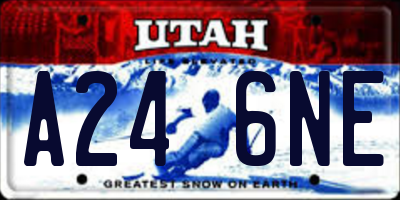 UT license plate A246NE