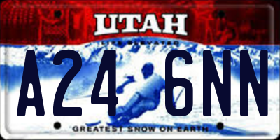 UT license plate A246NN