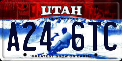 UT license plate A246TC
