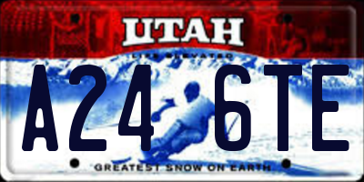 UT license plate A246TE