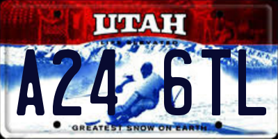 UT license plate A246TL