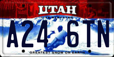 UT license plate A246TN