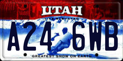 UT license plate A246WB