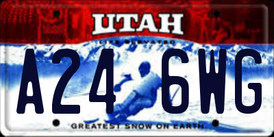 UT license plate A246WG