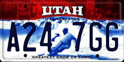 UT license plate A247GG