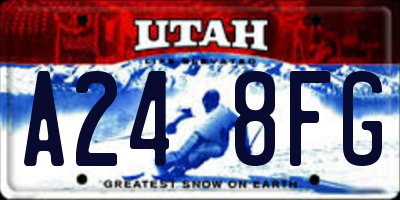 UT license plate A248FG