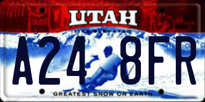 UT license plate A248FR
