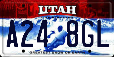 UT license plate A248GL