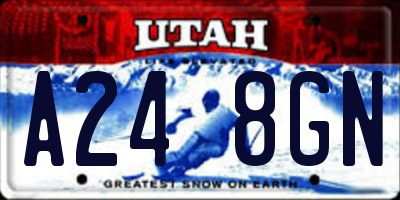 UT license plate A248GN
