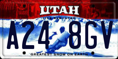 UT license plate A248GV
