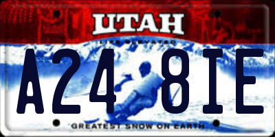 UT license plate A248IE