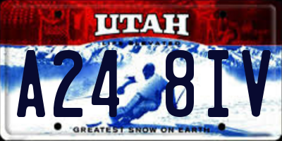 UT license plate A248IV