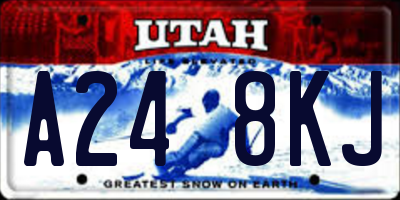 UT license plate A248KJ