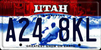 UT license plate A248KL