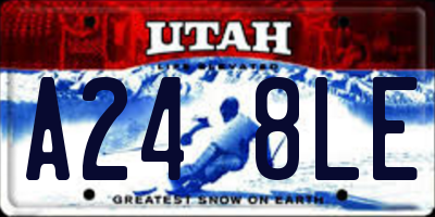 UT license plate A248LE