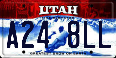 UT license plate A248LL