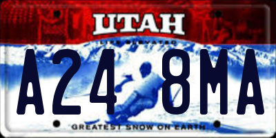 UT license plate A248MA