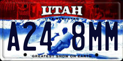 UT license plate A248MM