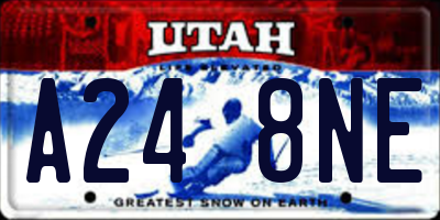 UT license plate A248NE