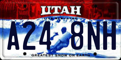 UT license plate A248NH