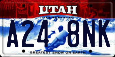 UT license plate A248NK