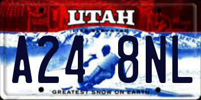 UT license plate A248NL