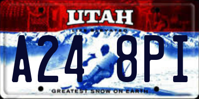 UT license plate A248PI